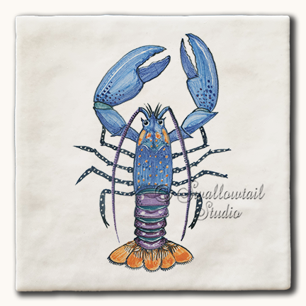 Blue Lobster Tile