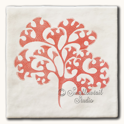 Striped Coral Tile