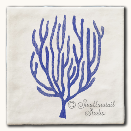 Elegant Coral Tile