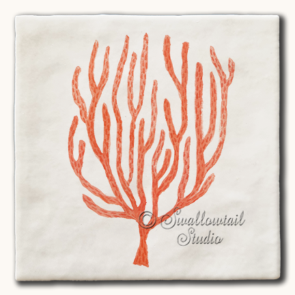Elegant Coral Tile