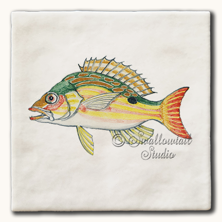 Lane Snapper Fish Tile