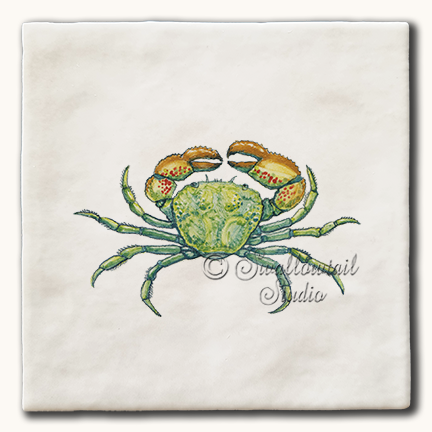 Green Crab Tile