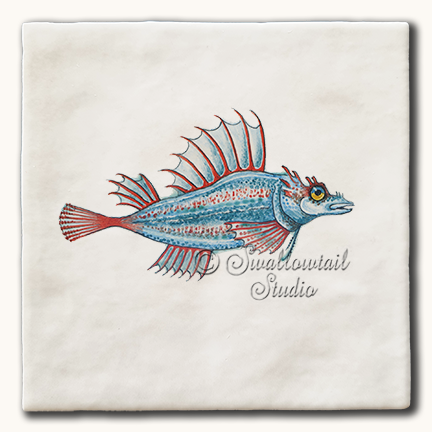 Four Horn Poacher Fish Tile